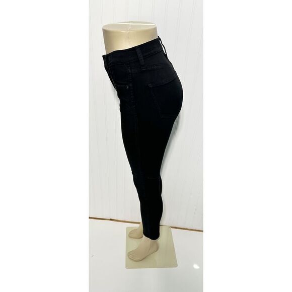 Madewell Women's 10" High Riser High Rise Skinny Skinny Jeans Black‎ 24 - Picture 6 of 15